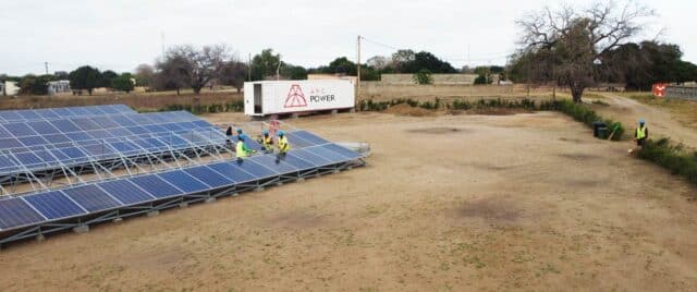 ARC Power team installing solar mini-grid system in Rwanda to expand clean energy access ARC Power team installing a solar mini-grid system in rural Rwanda, working together to expand sustainable energy access across the region.